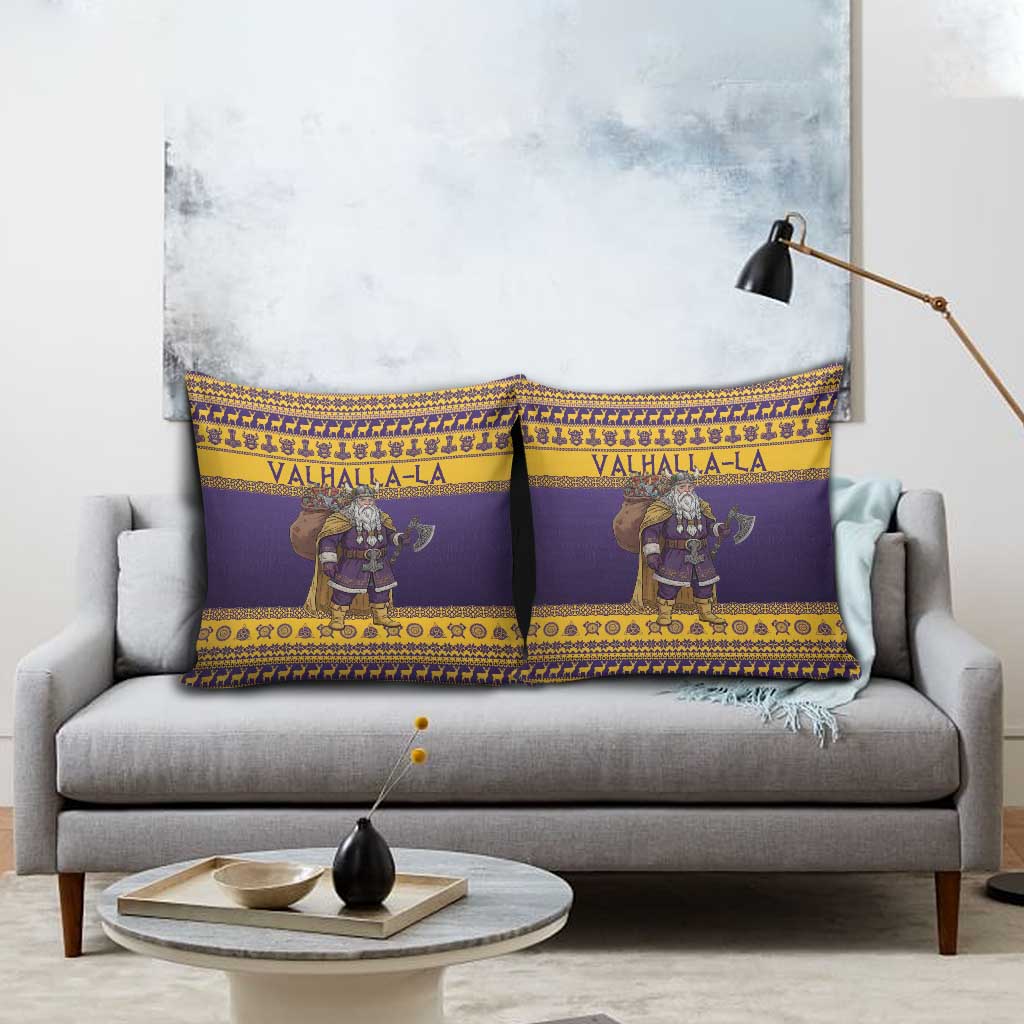 Merry Christmas from Vikingnations Pillow Cover Valhalla-La Santa - Wonder Print Shop
