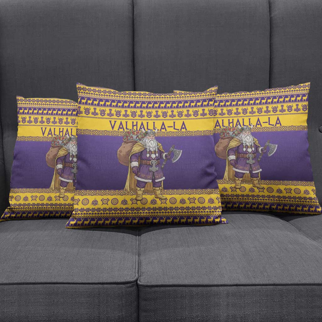Merry Christmas from Vikingnations Pillow Cover Valhalla-La Santa - Wonder Print Shop