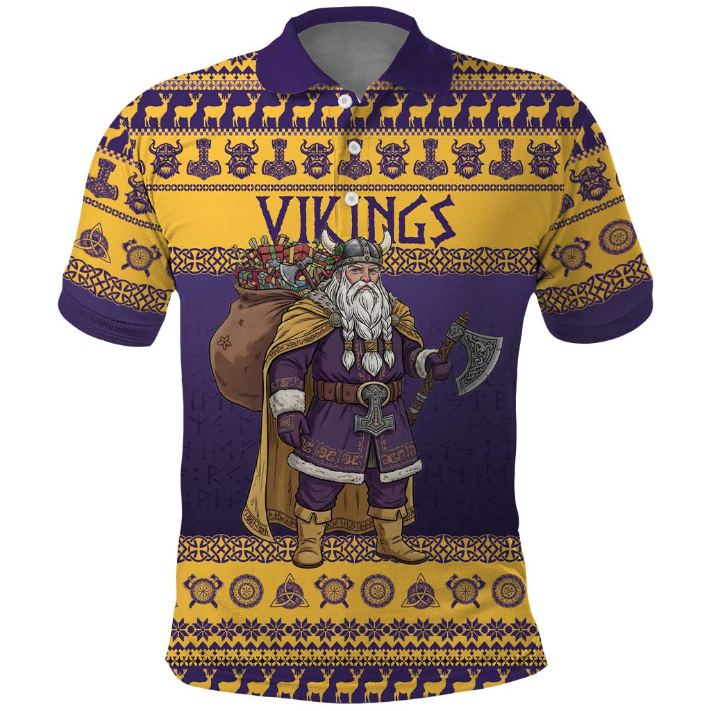 Merry Christmas from Vikingnations Polo Shirt Valhalla-La Santa - Wonder Print Shop