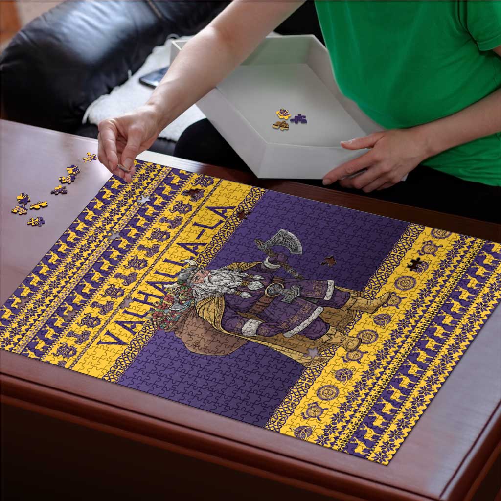 Merry Christmas from Vikingnations Puzzle Valhalla-La Santa - Wonder Print Shop