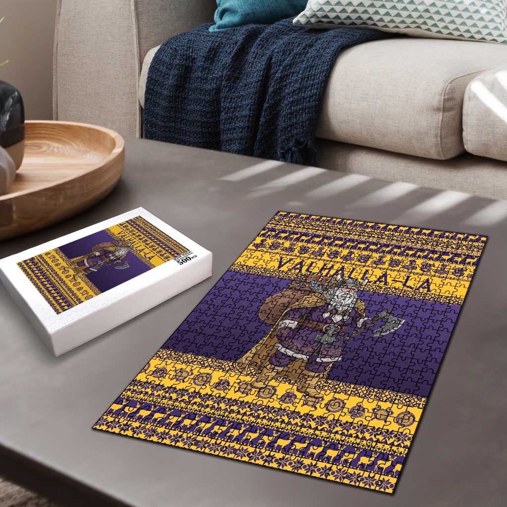 Merry Christmas from Vikingnations Puzzle Valhalla-La Santa - Wonder Print Shop