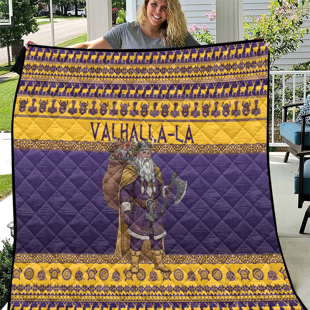 Merry Christmas from Vikingnations Quilt Valhalla-La Santa - Wonder Print Shop