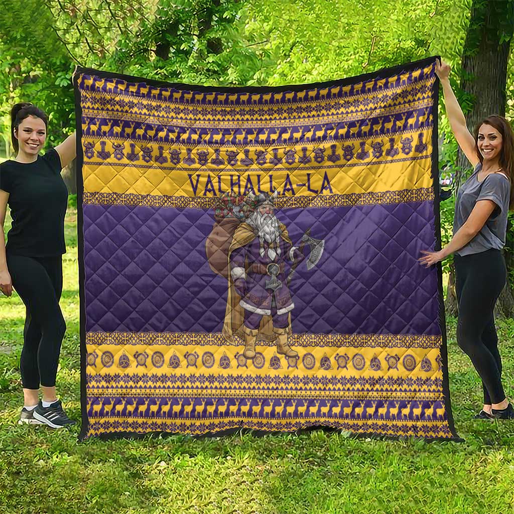 Merry Christmas from Vikingnations Quilt Valhalla-La Santa - Wonder Print Shop
