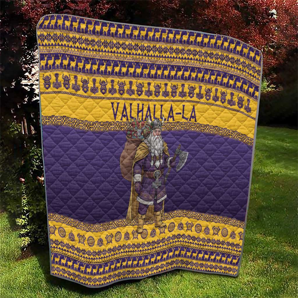 Merry Christmas from Vikingnations Quilt Valhalla-La Santa - Wonder Print Shop