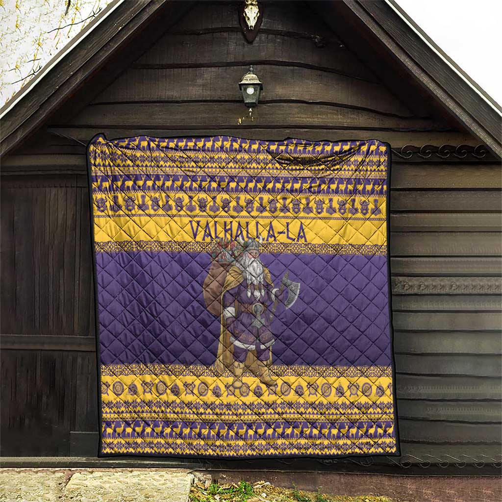 Merry Christmas from Vikingnations Quilt Valhalla-La Santa - Wonder Print Shop