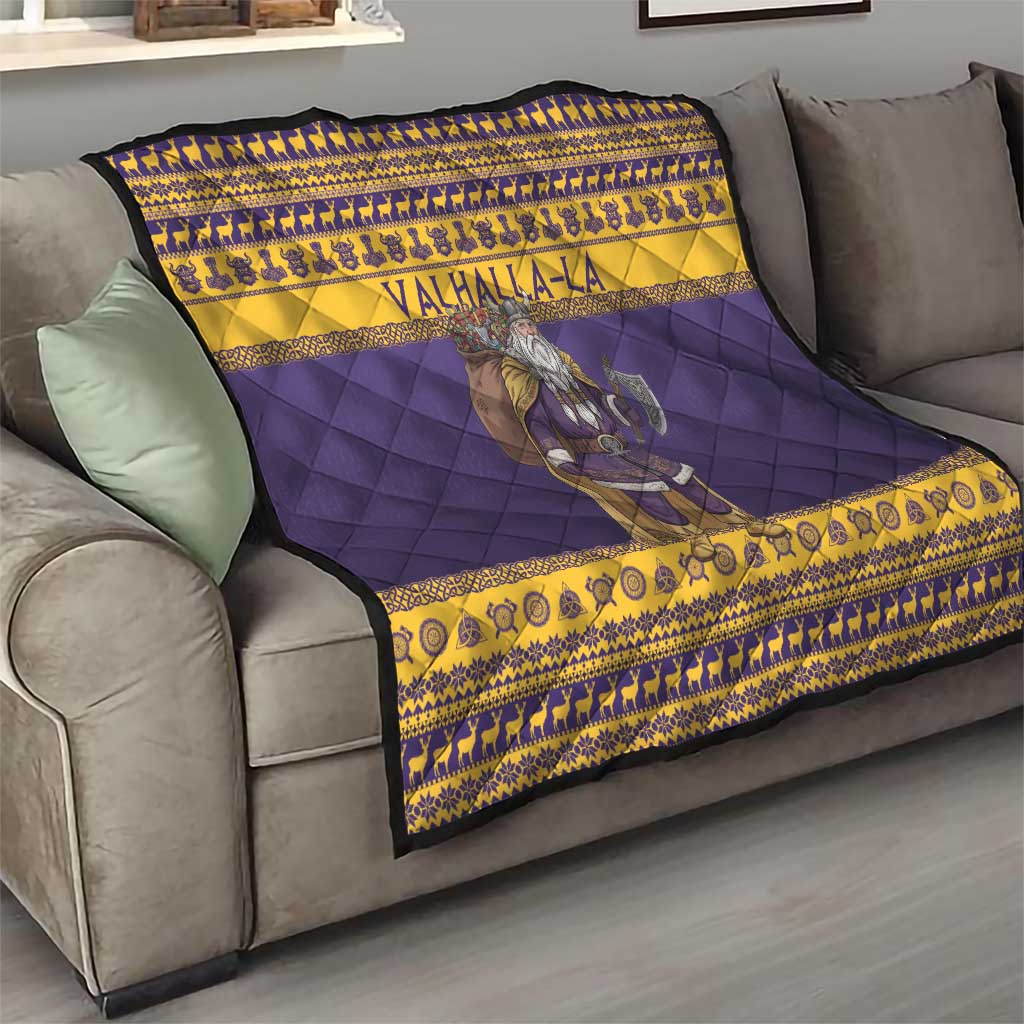 Merry Christmas from Vikingnations Quilt Valhalla-La Santa - Wonder Print Shop