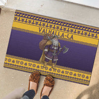 Merry Christmas from Vikingnations Rubber Doormat Valhalla-La Santa - Wonder Print Shop