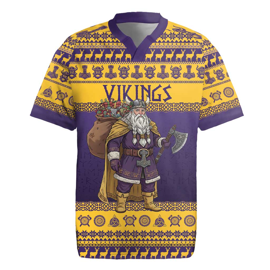 Merry Christmas from Vikingnations Rugby Jersey Valhalla-La Santa - Wonder Print Shop