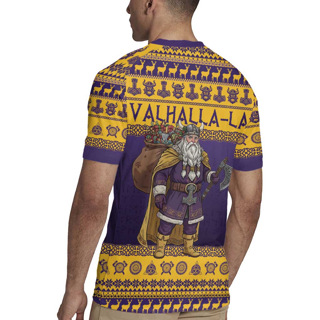 Merry Christmas from Vikingnations Rugby Jersey Valhalla-La Santa - Wonder Print Shop