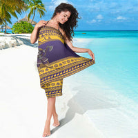 Merry Christmas from Vikingnations Sarong Valhalla-La Santa - Wonder Print Shop