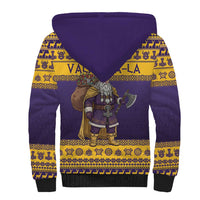 Merry Christmas from Vikingnations Sherpa Hoodie Valhalla-La Santa - Wonder Print Shop
