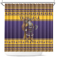 Merry Christmas from Vikingnations Shower Curtain Valhalla-La Santa - Wonder Print Shop