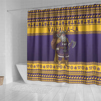 Merry Christmas from Vikingnations Shower Curtain Valhalla-La Santa - Wonder Print Shop