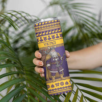 Merry Christmas from Vikingnations Skinny Tumbler Valhalla-La Santa - Wonder Print Shop