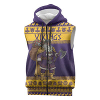 Merry Christmas from Vikingnations Sleeveless Zip Hoodie Valhalla-La Santa - Wonder Print Shop