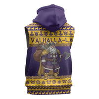 Merry Christmas from Vikingnations Sleeveless Zip Hoodie Valhalla-La Santa - Wonder Print Shop