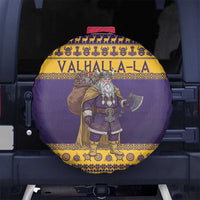 Merry Christmas from Vikingnations Spare Tire Cover Valhalla-La Santa - Wonder Print Shop