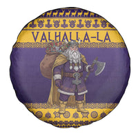 Merry Christmas from Vikingnations Spare Tire Cover Valhalla-La Santa - Wonder Print Shop