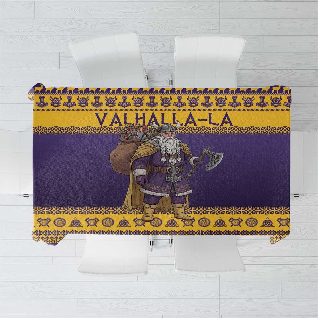 Merry Christmas from Vikingnations Tablecloth Valhalla-La Santa - Wonder Print Shop