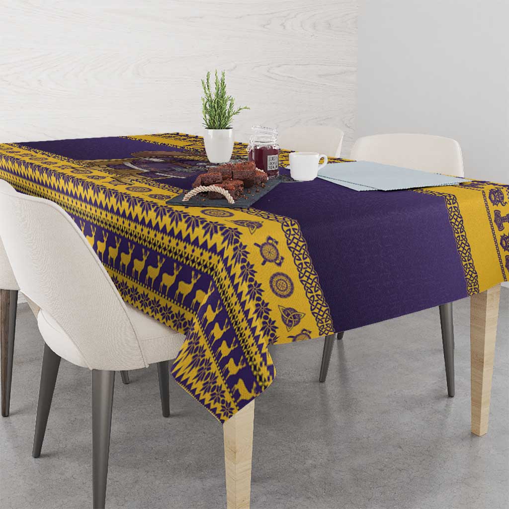 Merry Christmas from Vikingnations Tablecloth Valhalla-La Santa - Wonder Print Shop