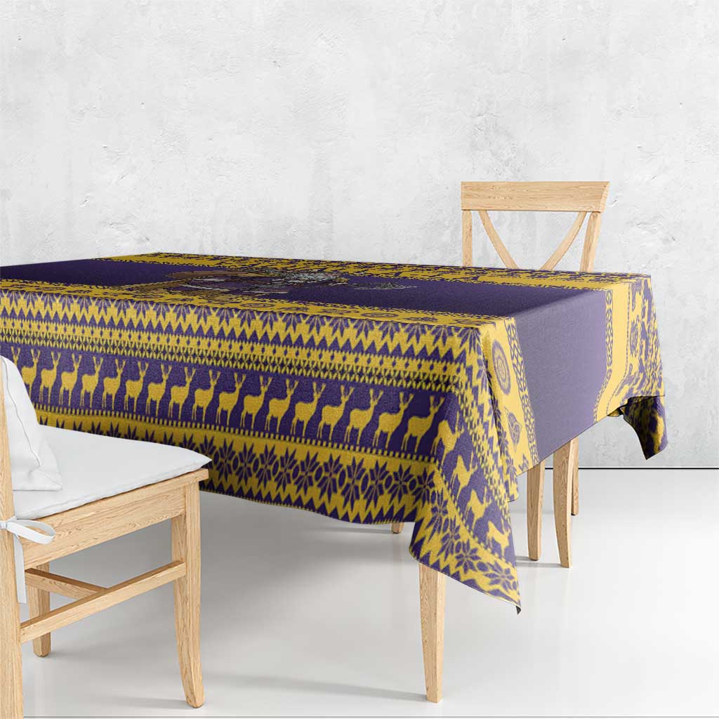 Merry Christmas from Vikingnations Tablecloth Valhalla-La Santa - Wonder Print Shop