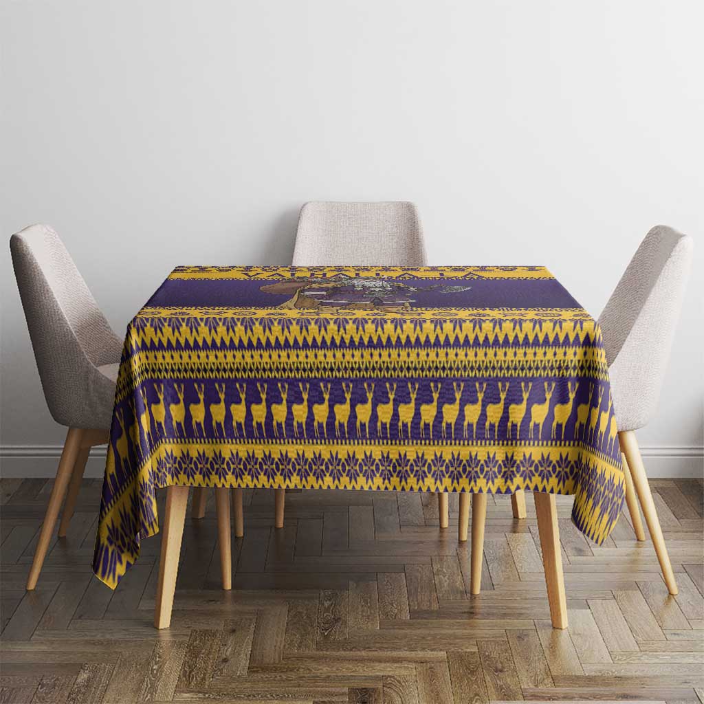 Merry Christmas from Vikingnations Tablecloth Valhalla-La Santa - Wonder Print Shop