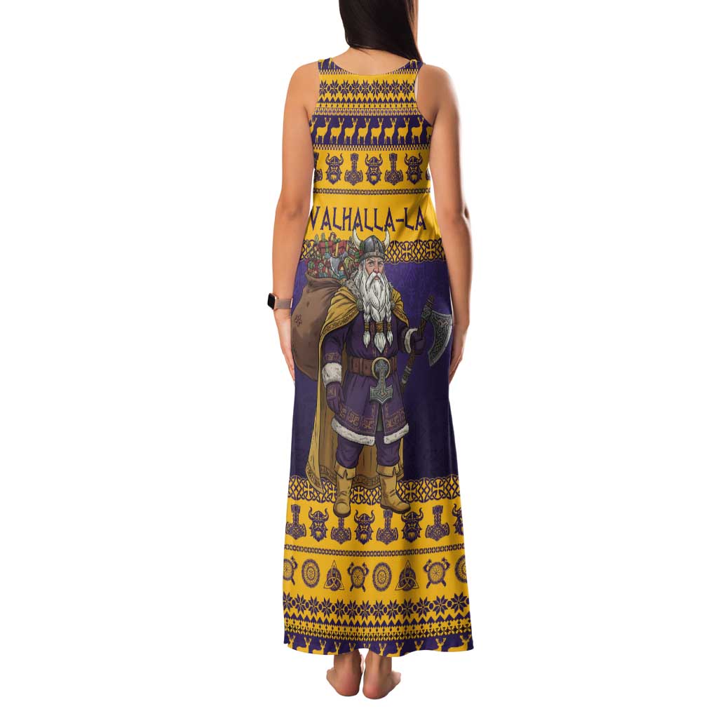 Merry Christmas from Vikingnations Tank Maxi Dress Valhalla-La Santa - Wonder Print Shop