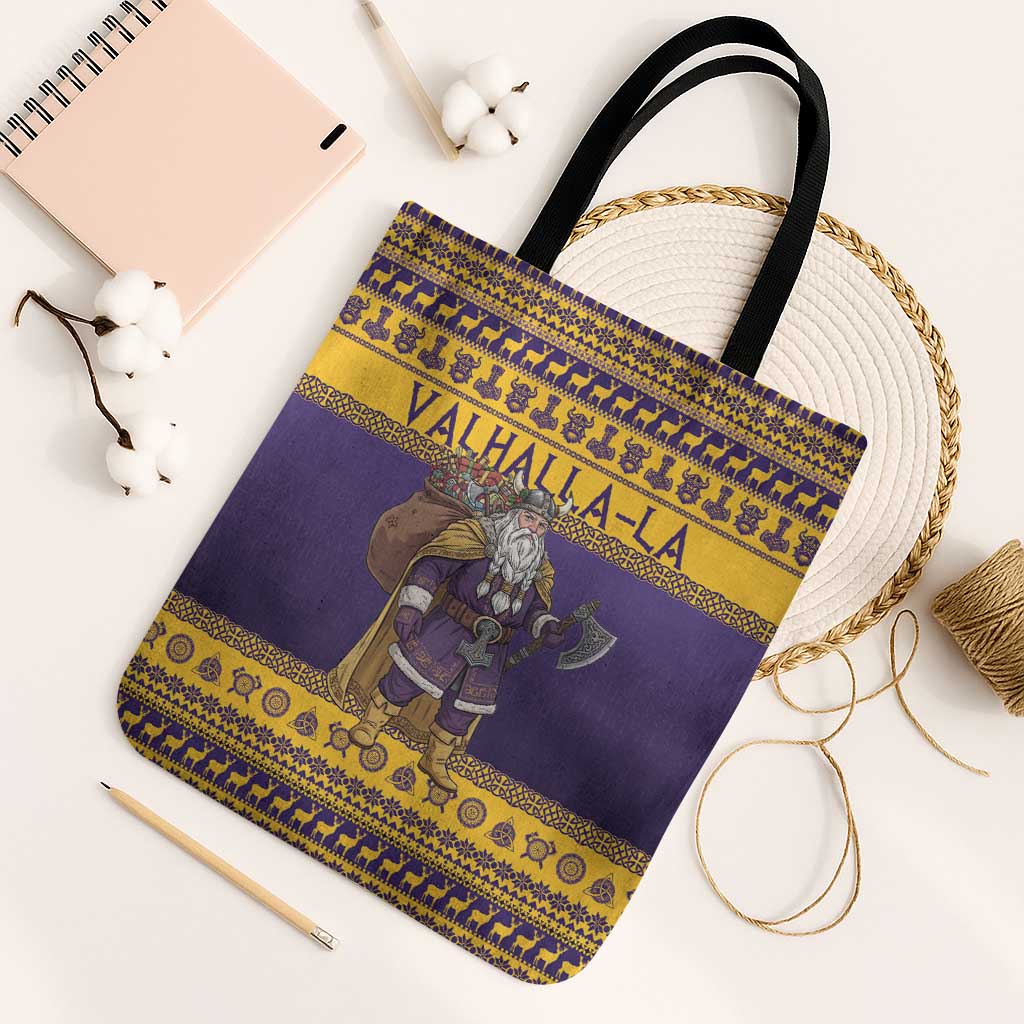Merry Christmas from Vikingnations Tote Bag Valhalla-La Santa - Wonder Print Shop