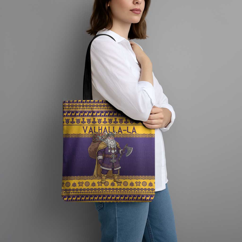 Merry Christmas from Vikingnations Tote Bag Valhalla-La Santa - Wonder Print Shop