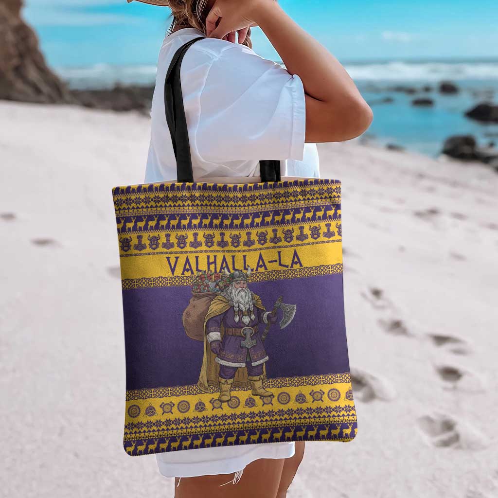 Merry Christmas from Vikingnations Tote Bag Valhalla-La Santa - Wonder Print Shop