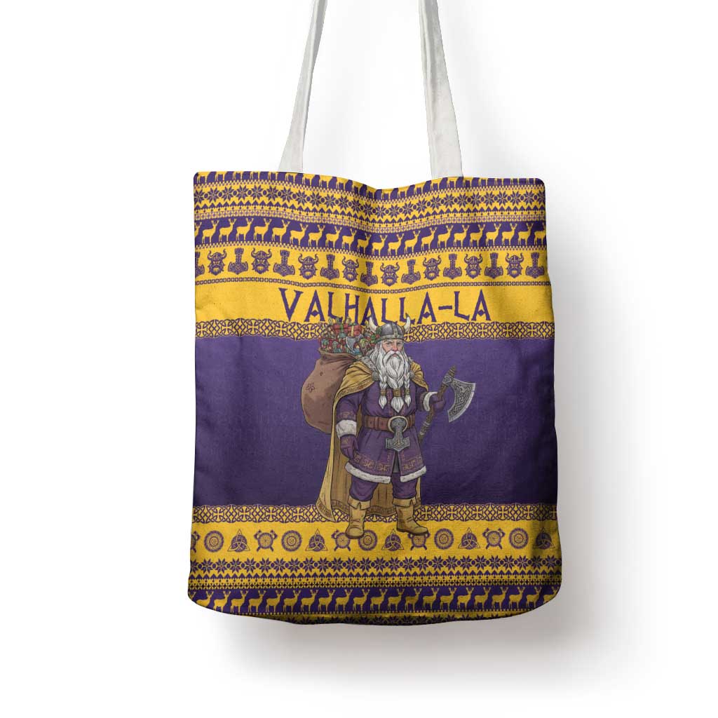 Merry Christmas from Vikingnations Tote Bag Valhalla-La Santa - Wonder Print Shop