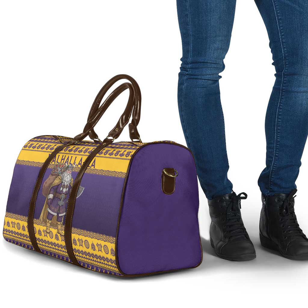 Merry Christmas from Vikingnations Travel Bag Valhalla-La Santa - Wonder Print Shop