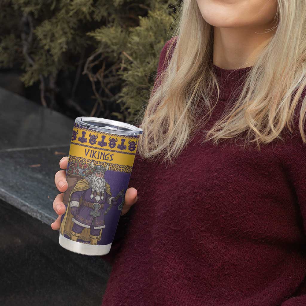 Merry Christmas from Vikingnations Tumbler Cup Valhalla-La Santa - Wonder Print Shop