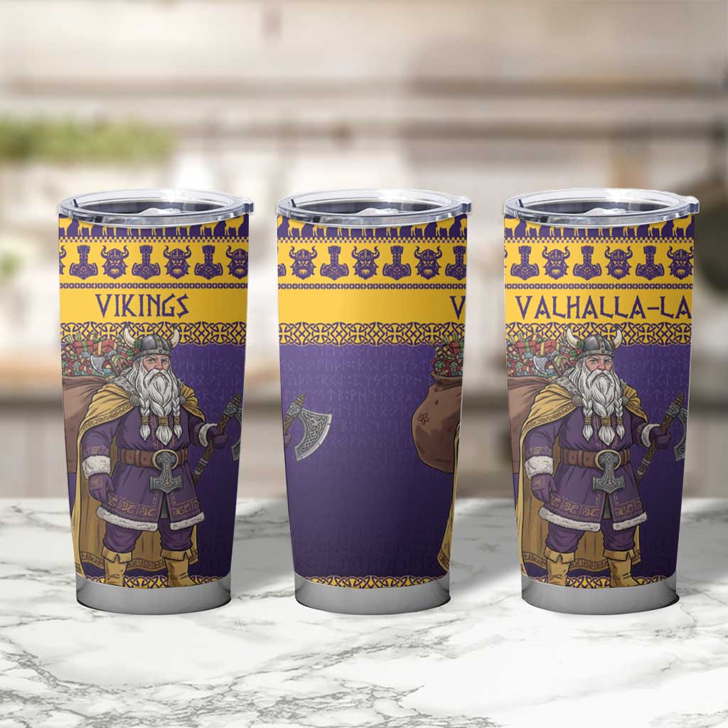 Merry Christmas from Vikingnations Tumbler Cup Valhalla-La Santa - Wonder Print Shop