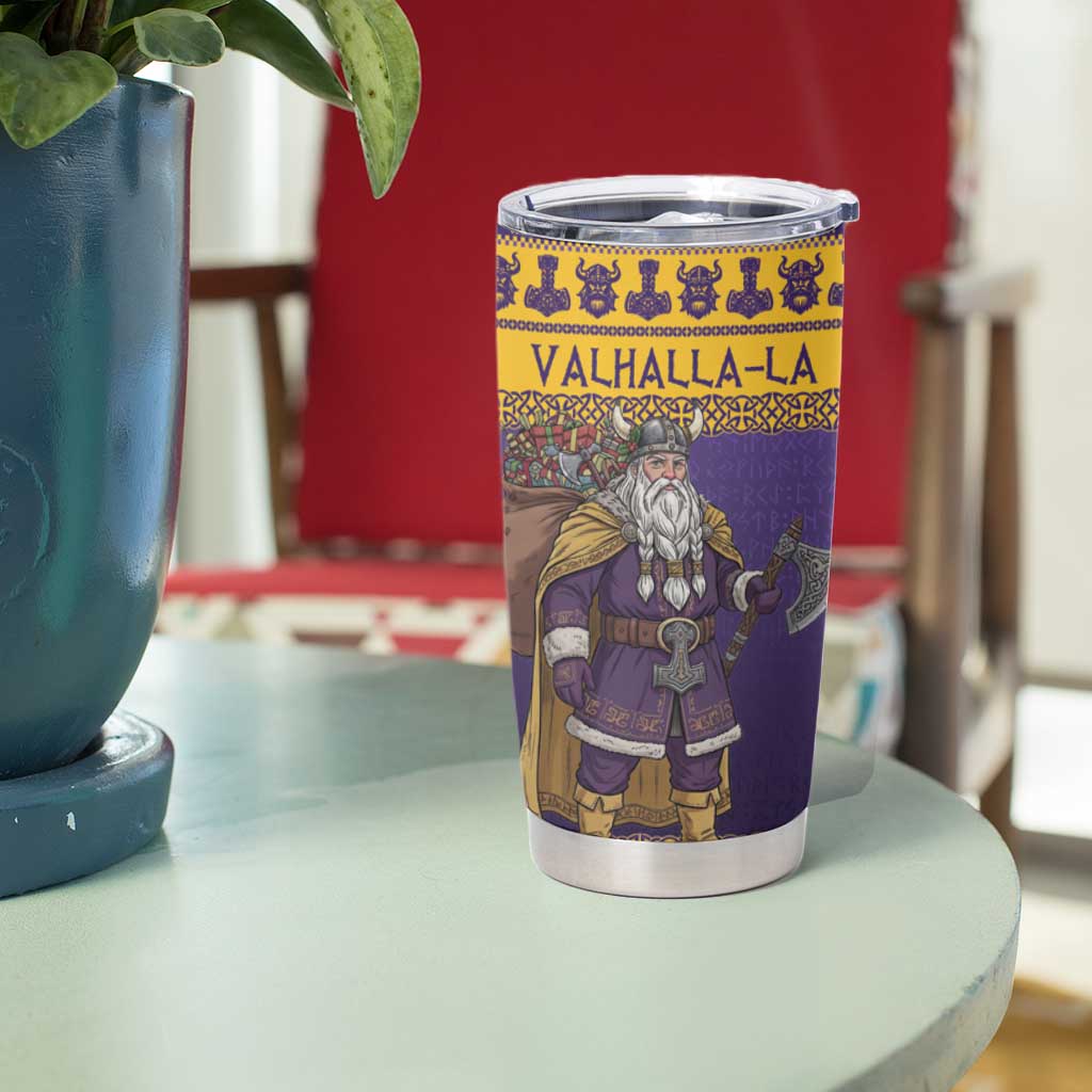 Merry Christmas from Vikingnations Tumbler Cup Valhalla-La Santa - Wonder Print Shop