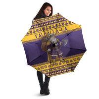 Merry Christmas from Vikingnations Umbrella Valhalla-La Santa - Wonder Print Shop