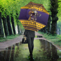 Merry Christmas from Vikingnations Umbrella Valhalla-La Santa - Wonder Print Shop