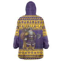 Merry Christmas from Vikingnations Wearable Blanket Hoodie Valhalla-La Santa - Wonder Print Shop