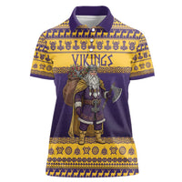 Merry Christmas from Vikingnations Women Polo Shirt Valhalla-La Santa - Wonder Print Shop