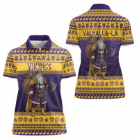 Merry Christmas from Vikingnations Women Polo Shirt Valhalla-La Santa - Wonder Print Shop