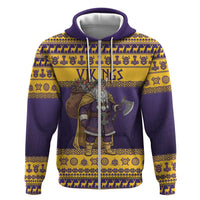 Merry Christmas from Vikingnations Zip Hoodie Valhalla-La Santa - Wonder Print Shop