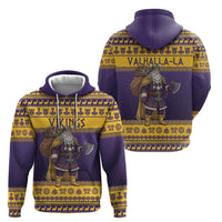 Merry Christmas from Vikingnations Zip Hoodie Valhalla-La Santa - Wonder Print Shop