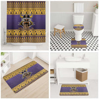 Viking-Inspired Football Christmas Bathroom Set Valhalla-la Viking Warrior - Wonder Print Shop