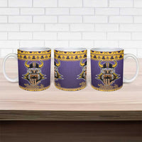 Viking-Inspired Football Christmas Ceramic Mug Valhalla-la Viking Warrior - Wonder Print Shop