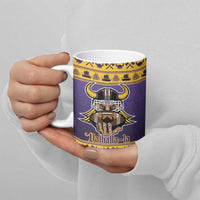 Viking-Inspired Football Christmas Ceramic Mug Valhalla-la Viking Warrior - Wonder Print Shop
