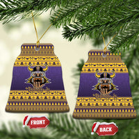 Viking-Inspired Football Christmas Ceramic Ornament Valhalla-la Viking Warrior - Wonder Print Shop