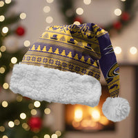 Viking-Inspired Football Christmas Santa Hat Valhalla-la Viking Warrior - Wonder Print Shop