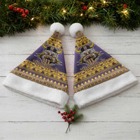 Viking-Inspired Football Christmas Santa Hat Valhalla-la Viking Warrior - Wonder Print Shop