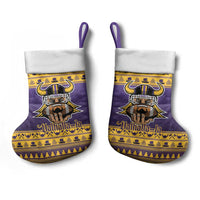 Viking-Inspired Football Christmas Stocking Valhalla-la Viking Warrior - Wonder Print Shop