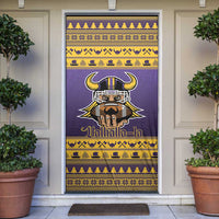 Viking-Inspired Football Christmas Door Cover Valhalla-la Viking Warrior - Wonder Print Shop